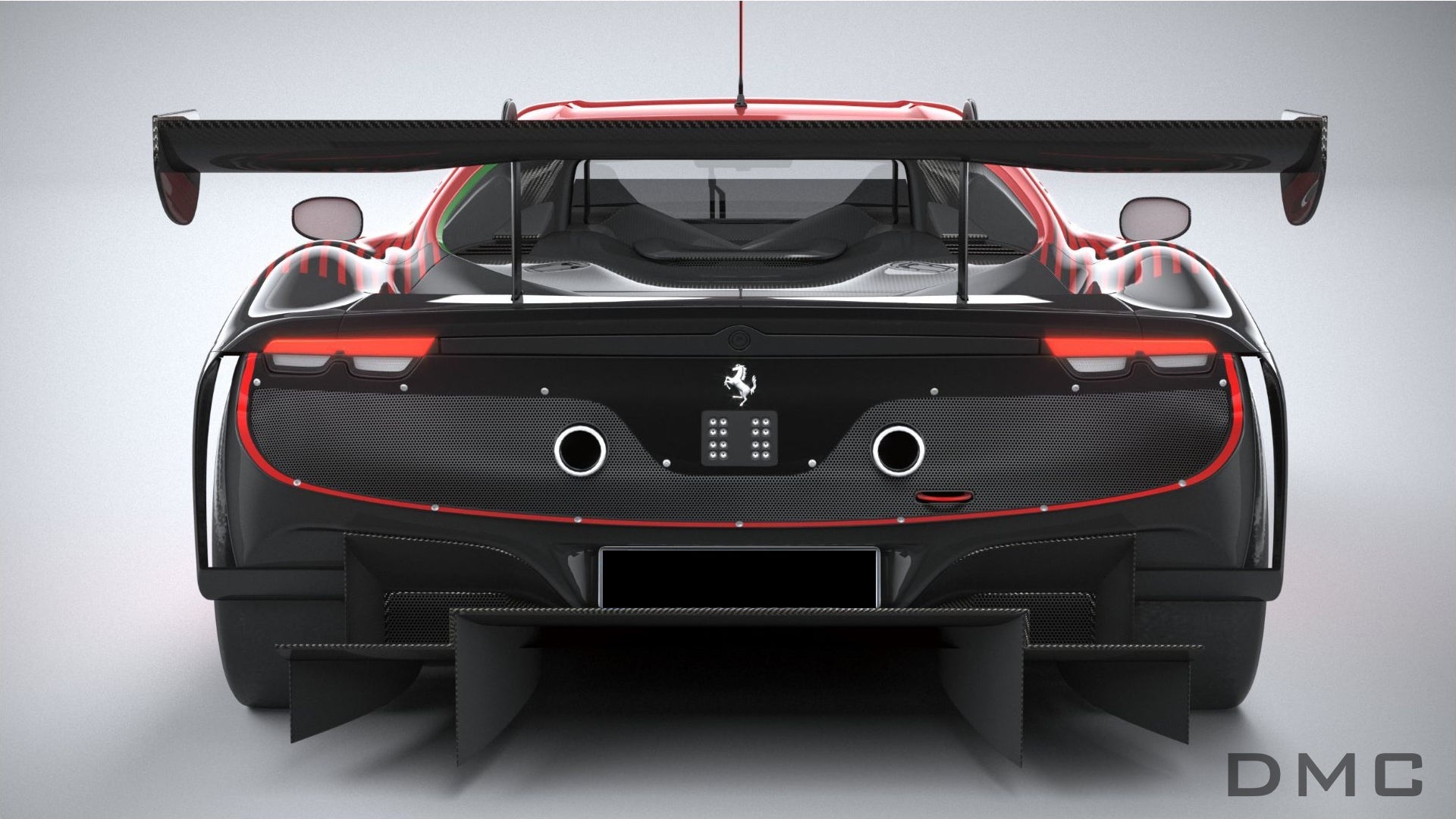 Aileron de coffre en fibre de carbone Style « GT3 » de DMC pour Ferrari 296 GTB / 296 Assetto Fiorano - KDMPARTS EUROPE TUNING STORE