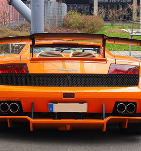 Aileron spoiler arrière avec capot en fibre de carbone « Supertrofeo E - GT » DMC pour Lamborghini Gallardo Coupé et Spyder d'origine - KDMPARTS EUROPE TUNING STORE