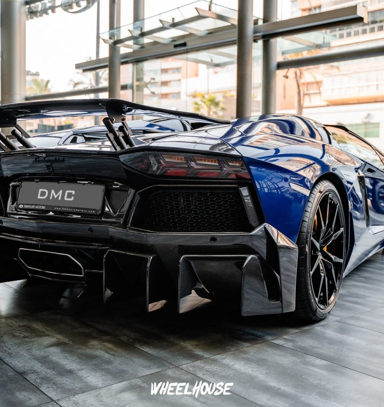 Aileron spoiler arrière en fibre de carbone Aperture, DMC pour Lamborghini Aventador Coupé et Roadster d'origine - KDMPARTS EUROPE TUNING STORE