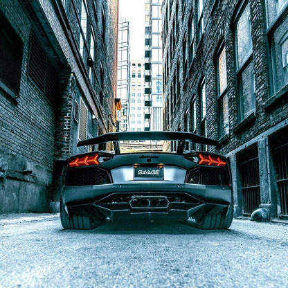 Aileron spoiler arrière en fibre de carbone Aperture, DMC pour Lamborghini Aventador Coupé et Roadster d'origine - KDMPARTS EUROPE TUNING STORE