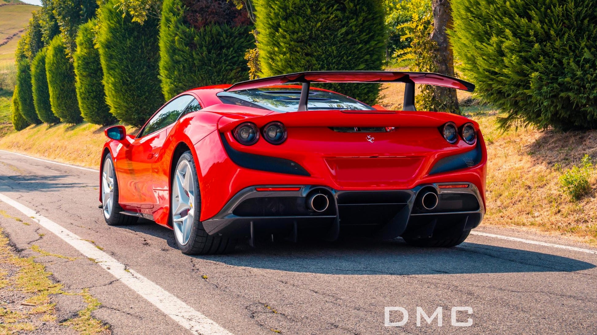 Aileron spoiler arrière en fibre de carbone « Challenge » de DMC pour Ferrari F8 Tributo Coupé - KDMPARTS EUROPE TUNING STORE