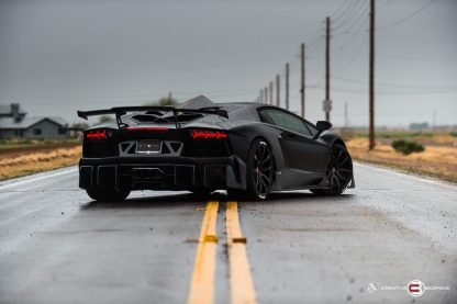 Aileron spoiler arrière en fibre de carbone « E - GT » DMC pour Lamborghini Aventador Coupé et Roadster d'origine - KDMPARTS EUROPE TUNING STORE