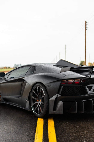 Aileron spoiler arrière en fibre de carbone « E - GT » DMC pour Lamborghini Aventador Coupé et Roadster d'origine - KDMPARTS EUROPE TUNING STORE