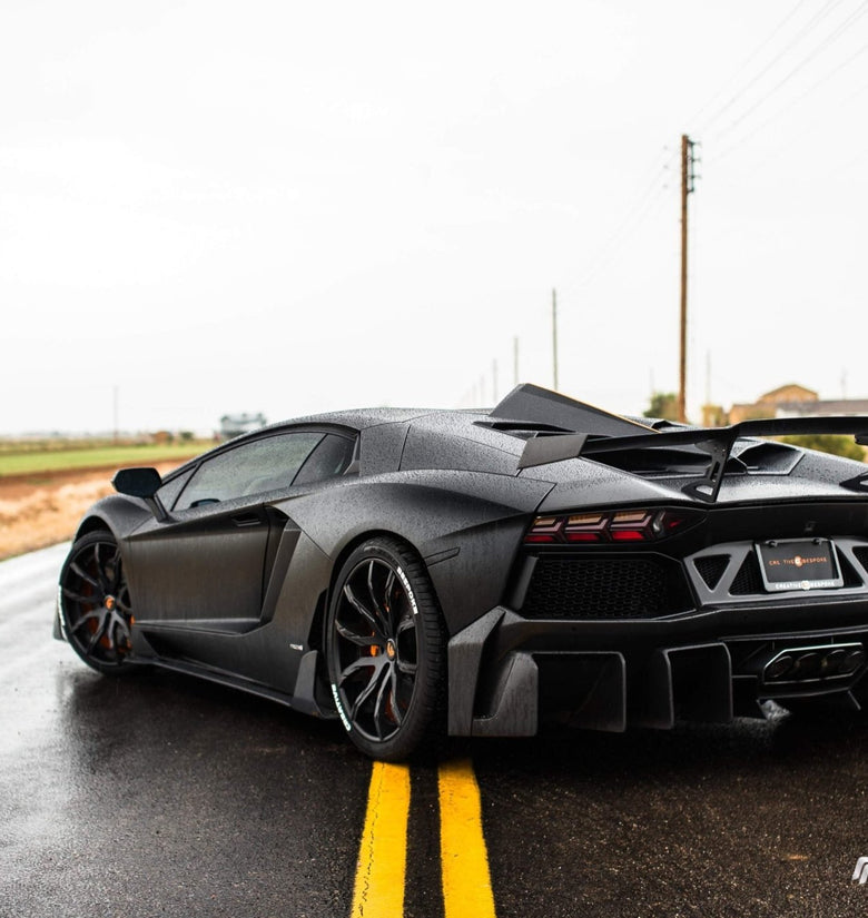 Aileron spoiler arrière en fibre de carbone « E - GT » DMC pour Lamborghini Aventador Coupé et Roadster d'origine - KDMPARTS EUROPE TUNING STORE