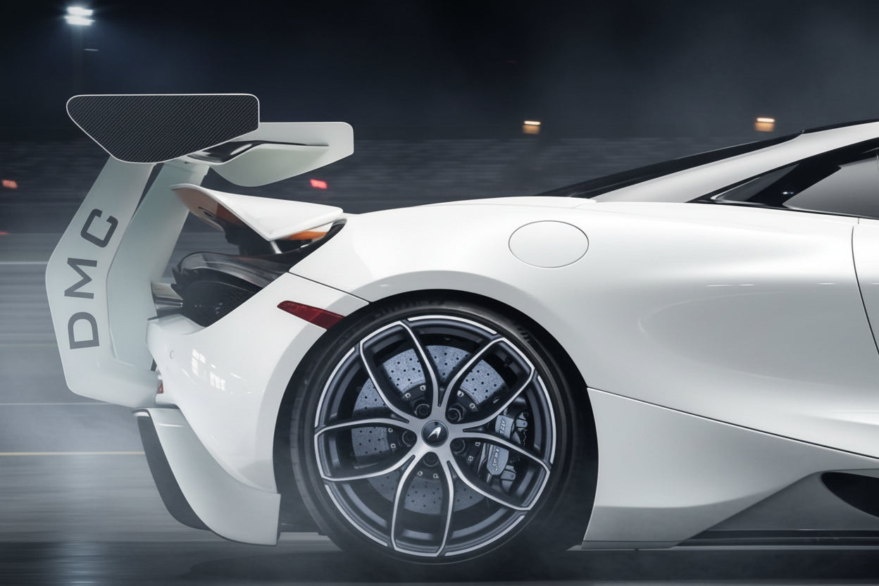 Aileron Spoiler arrière en fibre de carbone « P1 GTR » de DMC pour McLaren 720S et 765LT Coupé et Spider d'origine - KDMPARTS EUROPE TUNING STORE