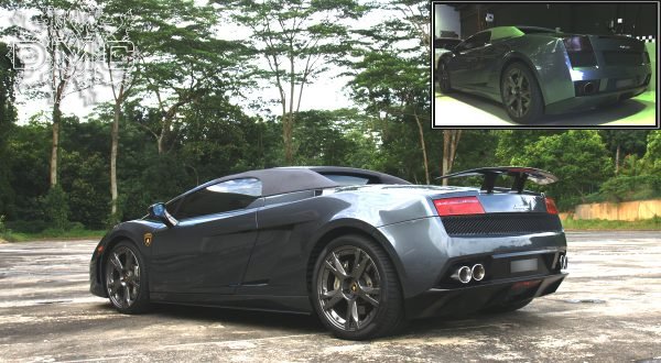 Aileron spoiler arrière en fibre de carbone « Superleggera » DMC pour Lamborghini Gallardo Coupé et Spyder d'origine - KDMPARTS EUROPE TUNING STORE