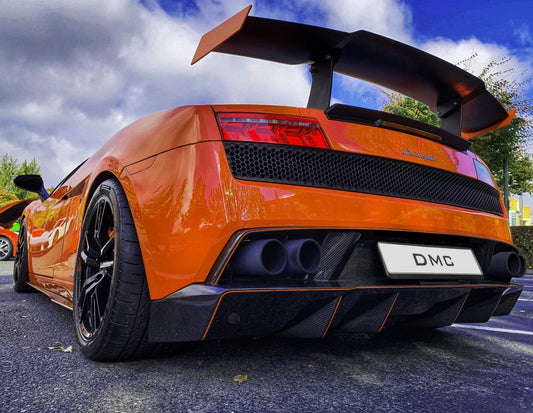 Aileron spoiler arrière et capot en fibre de carbone « Supertrofeo E - GT » DMC pour Lamborghini Gallardo Coupé et Spyder d'origine - KDMPARTS EUROPE TUNING STORE