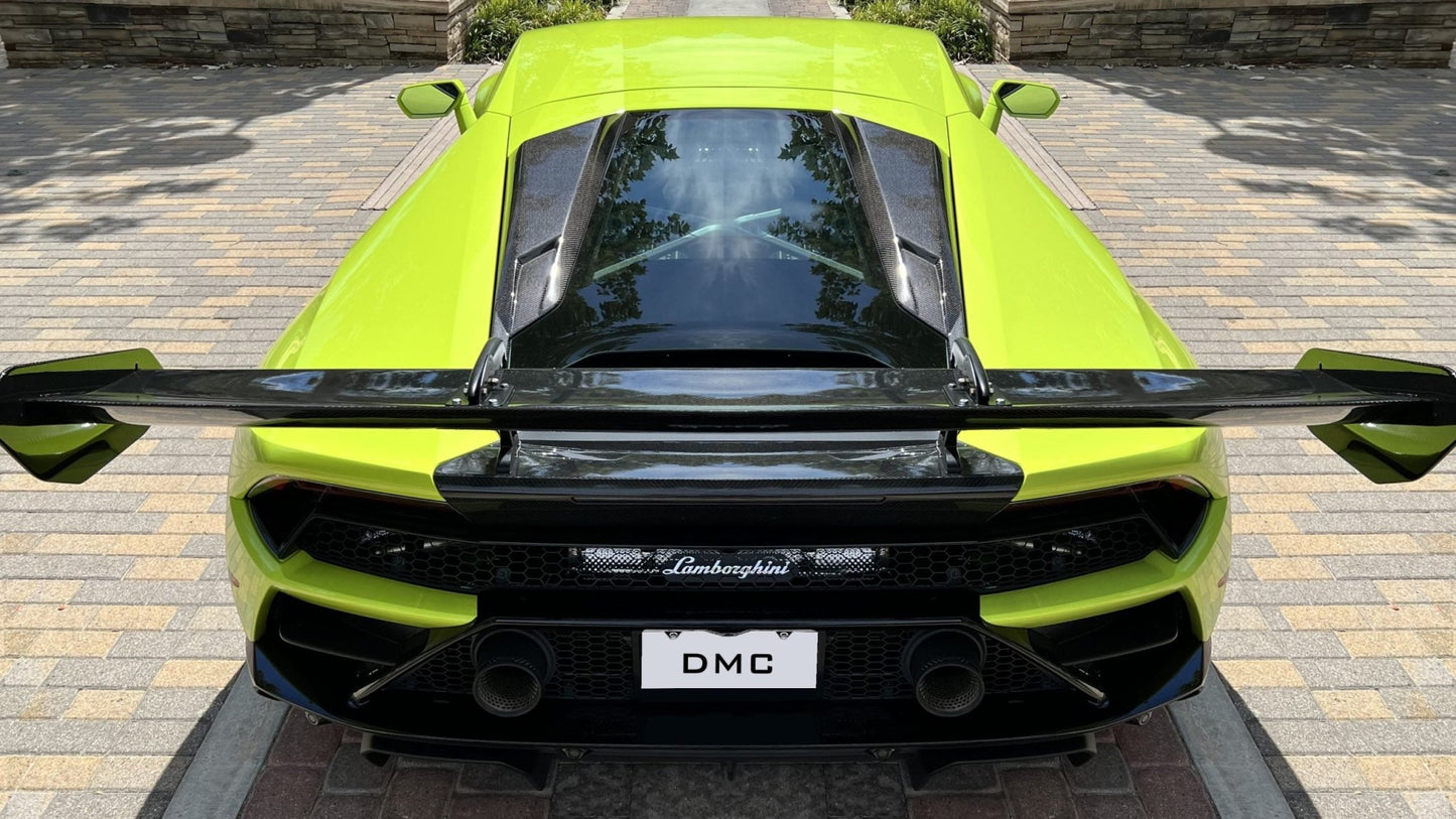 Aileron spoiler en fibre de carbone « GT3 » de DMC pour Lamborghini Huracan EVO Coupé et Spyder d'origine - KDMPARTS EUROPE TUNING STORE