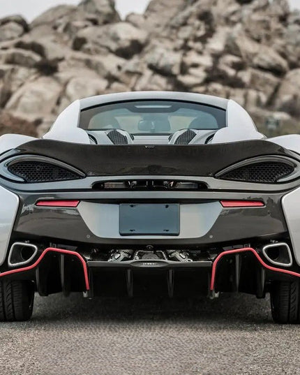 Aileron Spoiler Style Duckatail pour McLaren 570S VRS 2016 - UP en fibre de Carbone haute brillance - KDMPARTS EUROPE TUNING STORE