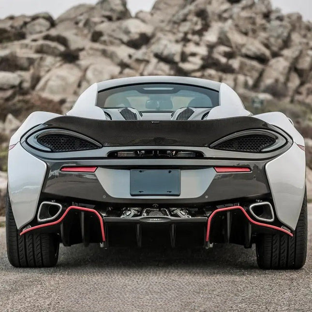 Aileron Spoiler Style Duckatail pour McLaren 570S VRS 2016 - UP en fibre de Carbone haute brillance - KDMPARTS EUROPE TUNING STORE
