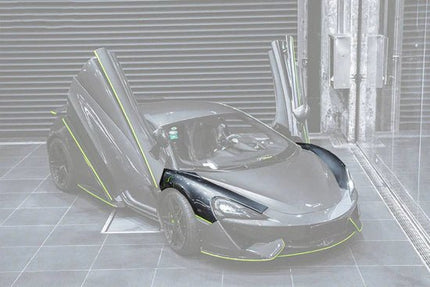 Ailes avant droite / gauche pour McLaren 540C 570S 570GT Coupé et Spider 2016 - 2019 en fibre de Carbone Style OEM - KDMPARTS EUROPE TUNING STORE