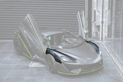 Ailes avant droite / gauche pour McLaren 540C 570S 570GT Coupé et Spider 2016 - 2019 en fibre de Carbone Style OEM - KDMPARTS EUROPE TUNING STORE
