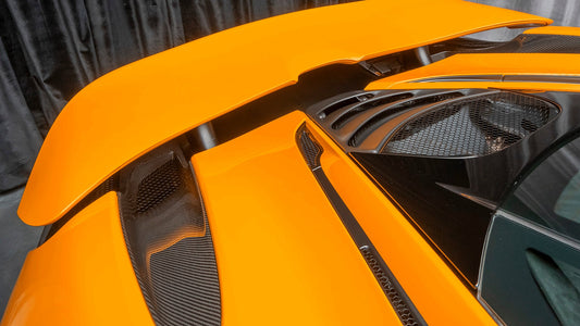 Ailes d'aération sorties d'échappement arrière en fibre de carbone de DMC pour McLaren 720S Coupé (compatibles avec 765LT) - KDMPARTS EUROPE TUNING STORE