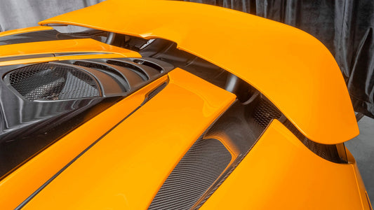 Ailes d'aération sorties d'échappement arrière en fibre de carbone de DMC pour McLaren 720S Coupé (compatibles avec 765LT) - KDMPARTS EUROPE TUNING STORE