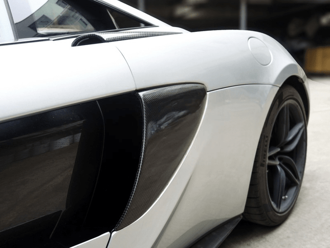 Ailes de conduit d'air latérales de style OEM pour McLaren 570S 2016 - 2017 en fibre de Carbone haute brillance - KDMPARTS EUROPE TUNING STORE