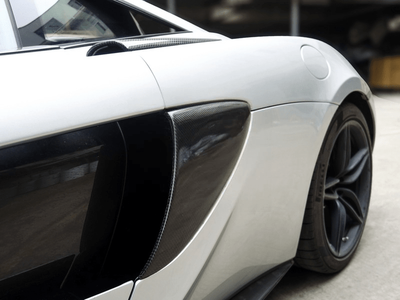 Ailes de conduit d'air latérales de style OEM pour McLaren 570S 2016 - 2017 en fibre de Carbone haute brillance - KDMPARTS EUROPE TUNING STORE