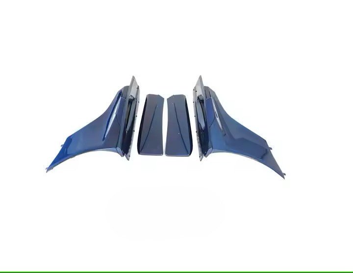 Bas de caisse Jupes pour McLaren MP4 12 - C et 650S 2011 - 2017 Style CF 675LT (6 pcs) en fibre de carbone bleu - KDMPARTS EUROPE TUNING STORE