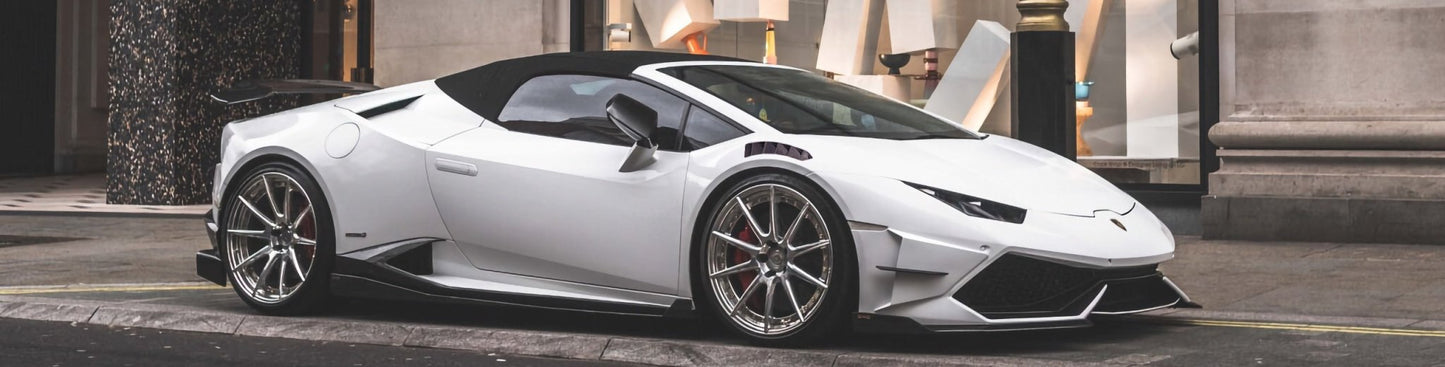 Bas de caisse latéraux additionnelles en fibre de carbone de DMC pour Lamborghini Huracan Coupé et Spyder d'origine - KDMPARTS EUROPE TUNING STORE