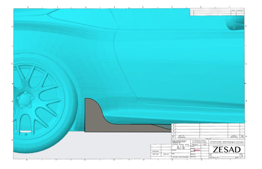 Bas de caisse latéraux en fibre de carbone de DMC pour Aston Martin DBS d'origine (2018 - 2025) - KDMPARTS EUROPE TUNING STORE