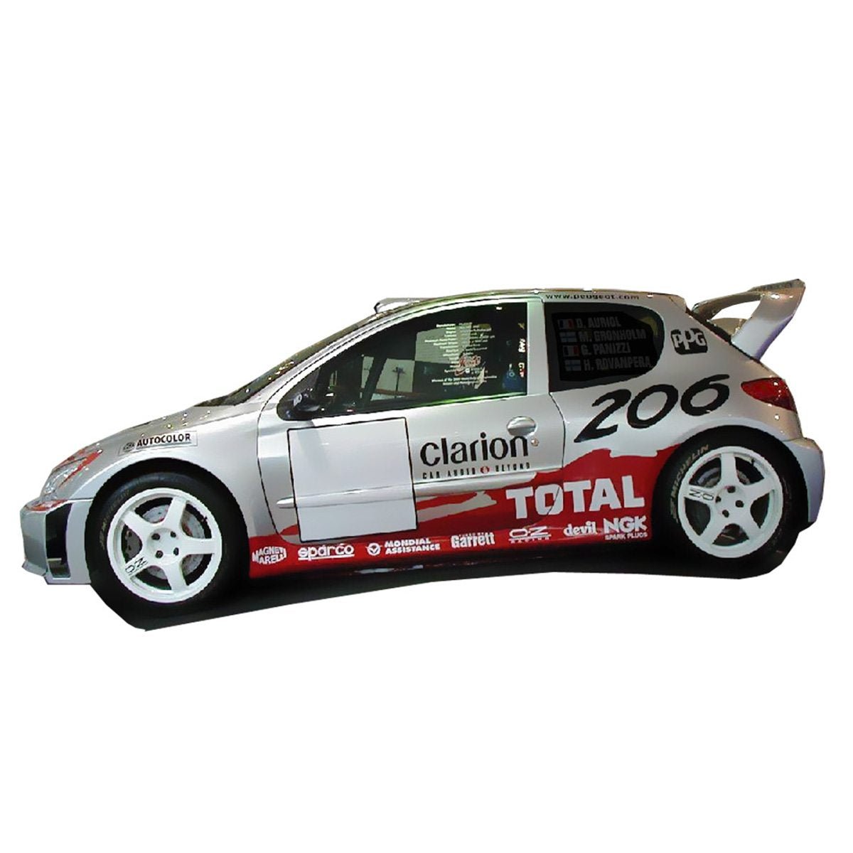Bas de caisse latéraux pour Peugeot 206 (98 - 08) – Look WRC - KDMPARTS EUROPE TUNING STORE