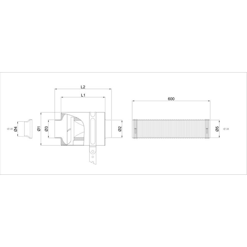 Boite à air carbone CDA BMC - 100 mm diamètre intérieur du col avec élément filtrant coton pour moteur V6 Cyl. & V8 - KDMPARTS EUROPE TUNING STORE