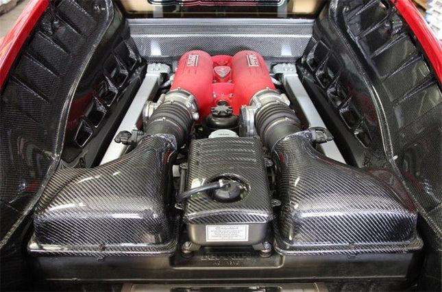 Boîtiers d'admission d'air de remplacement pour Ferrari F430 Scuderia Coupé Scuderia Spider 16M 2005 - 2009 en fibre de Carbone haute brillance - KDMPARTS EUROPE TUNING STORE