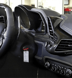 Cadre de compteur de tableau de bord pour Ferrari F458 Italia Coupe / Spider Spéciale en fibre de Carbone haute brillance - KDMPARTS EUROPE TUNING STORE