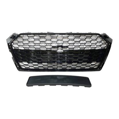Calandre Avant pour Audi A5 18-20 Look RS5 Noire brillante Caméra - MS accessoires Auto