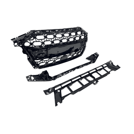 Calandre Avant pour Audi A3 2021+ Look RS3 Black - KDMPARTS EUROPE TUNING STORE