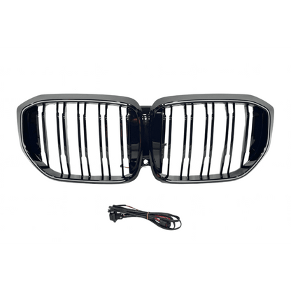 Calandre Avant pour BMW G05 X5 LCI LED Noire Brillante / chromée - KDMPARTS EUROPE TUNING STORE