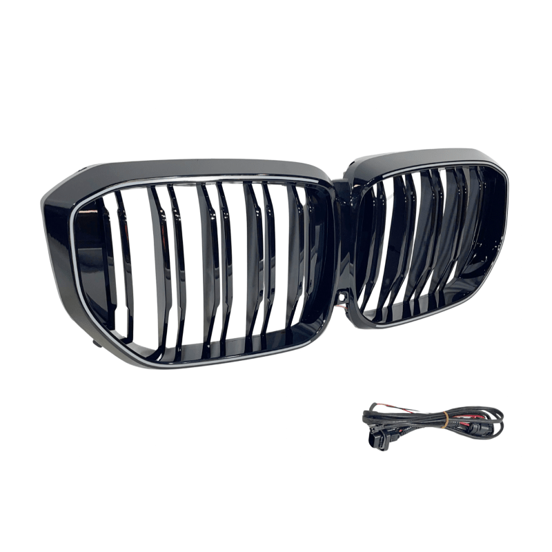 Calandre Avant pour BMW G05 X5 LCI LED Noire Brillante / chromée - MS accessoires Auto