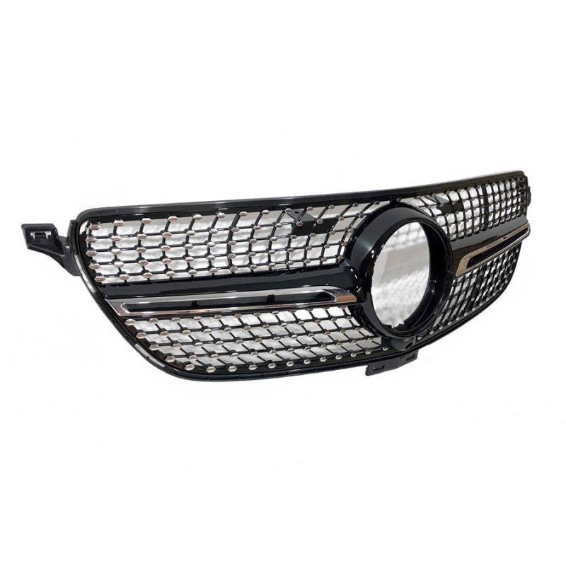 Calandre Avant pour Mercedes GLE Coupe C292 (2015-2018) / GLE W166 SUV (2015-2018) Look Diamond Caméra - MS accessoires Auto
