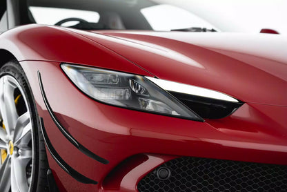 Canards de pare chocs avant en fibre de carbone « F1 » de DMC pour Ferrari 296 GTB / 296 Assetto Fiorano d'origine - KDMPARTS EUROPE TUNING STORE