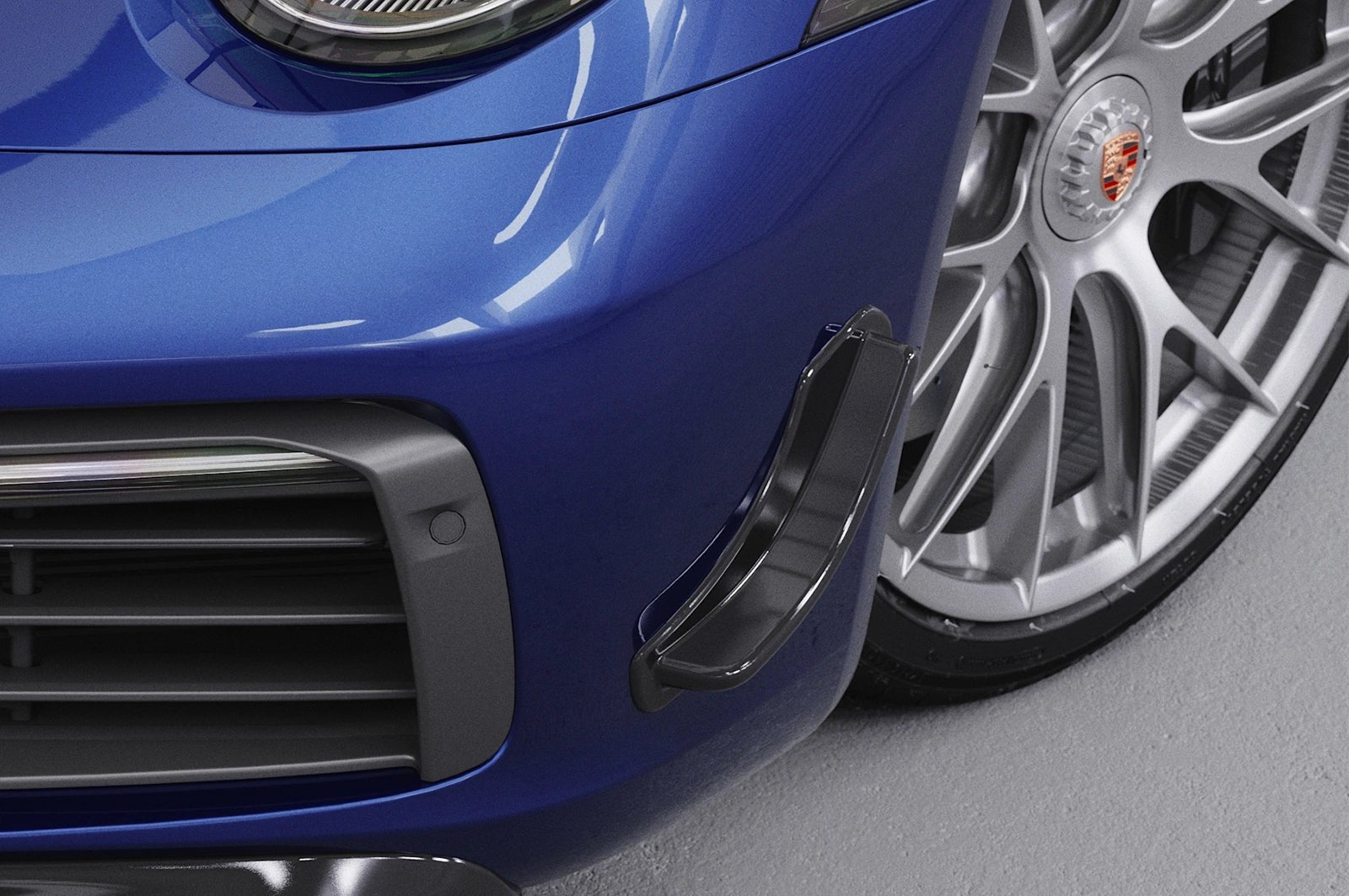 Canards de pare chocs avant homologués ABE pour Porsche 911 / 992/ 991 / 997 / 996, Boxster 981, Cayman 981C - KDMPARTS EUROPE TUNING STORE