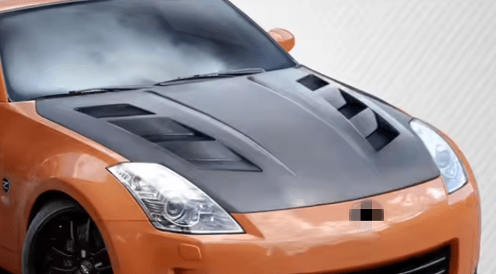 Capot de Style AMS Superleggera en Carbone Nissan 350Z Z33 de 2003 à 2009 - KDMPARTS EUROPE TUNING STORE