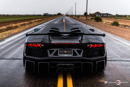 Capot moteur en fibre de carbone « E - GT » DMC pour Lamborghini Aventador Coupé et Roadster - KDMPARTS EUROPE TUNING STORE