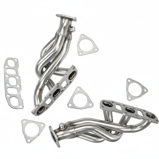 Collecteurs d'échappement DRW R - en acier inoxydable - pour Nissan 350Z Z33 / Infiniti G35 3.5L V6 - KDMPARTS EUROPE TUNING STORE