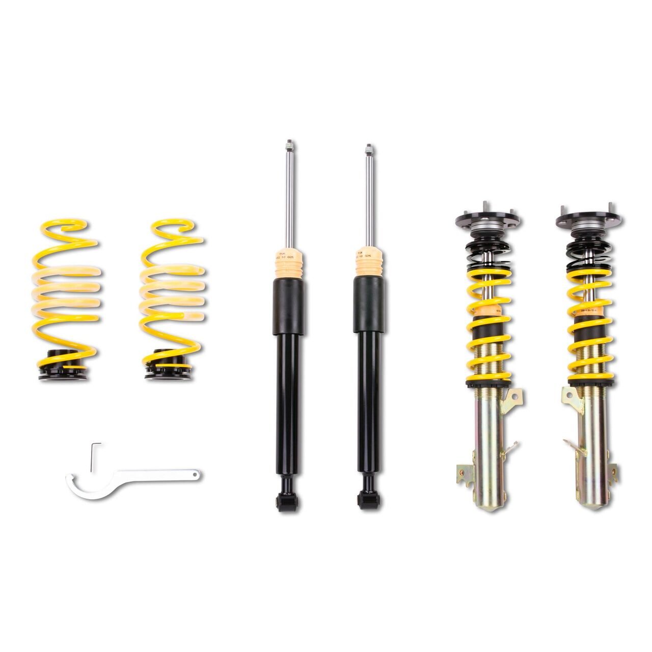 Combinés filetés ST XTA Pour MITSUBISHI LANCER VIII (CY_A, CZ_A, CZ0) (03/2007 - ) EVO X (CZ4A) - dureté réglable avec Coupelles supérieures - KDMPARTS EUROPE TUNING STORE