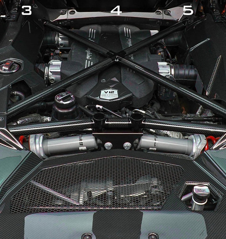 Compartiment moteur en fibre de carbone DMC pour Lamborghini Aventador Coupé et Roadster d'origine - KDMPARTS EUROPE TUNING STORE