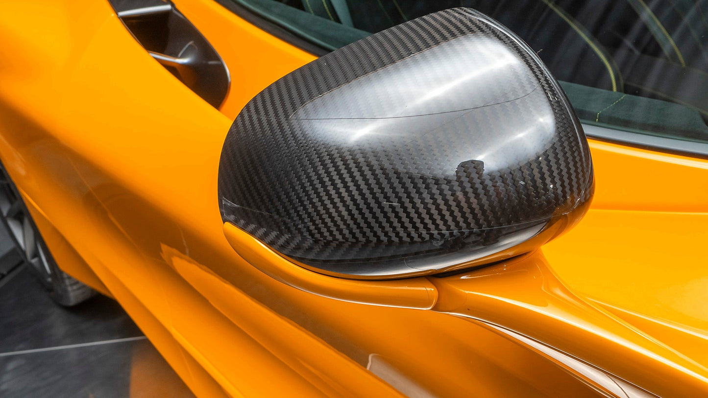 Coques de rétroviseurs latéraux en fibre de carbone de DMC pour McLaren 750S Coupé et Spider d'origine - KDMPARTS EUROPE TUNING STORE