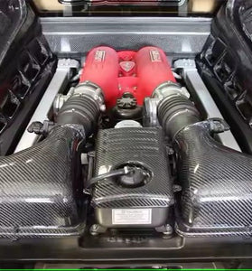 Couvercle de réservoir de liquide de refroidissement pour Ferrari F430 Coupe Spider Scuderia 16M 2004 - 2009 en fibre de Carbone haute brillance - KDMPARTS EUROPE TUNING STORE