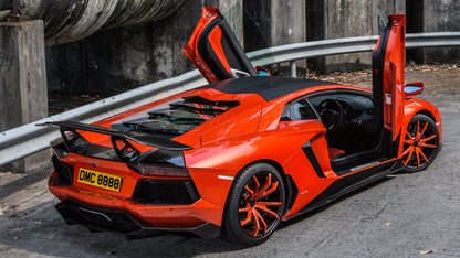 Diffuseur arrière avec tunnel d'aération en fibre de carbone « Molto Veloce » DMC pour Lamborghini Aventador Coupé et Roadster - KDMPARTS EUROPE TUNING STORE