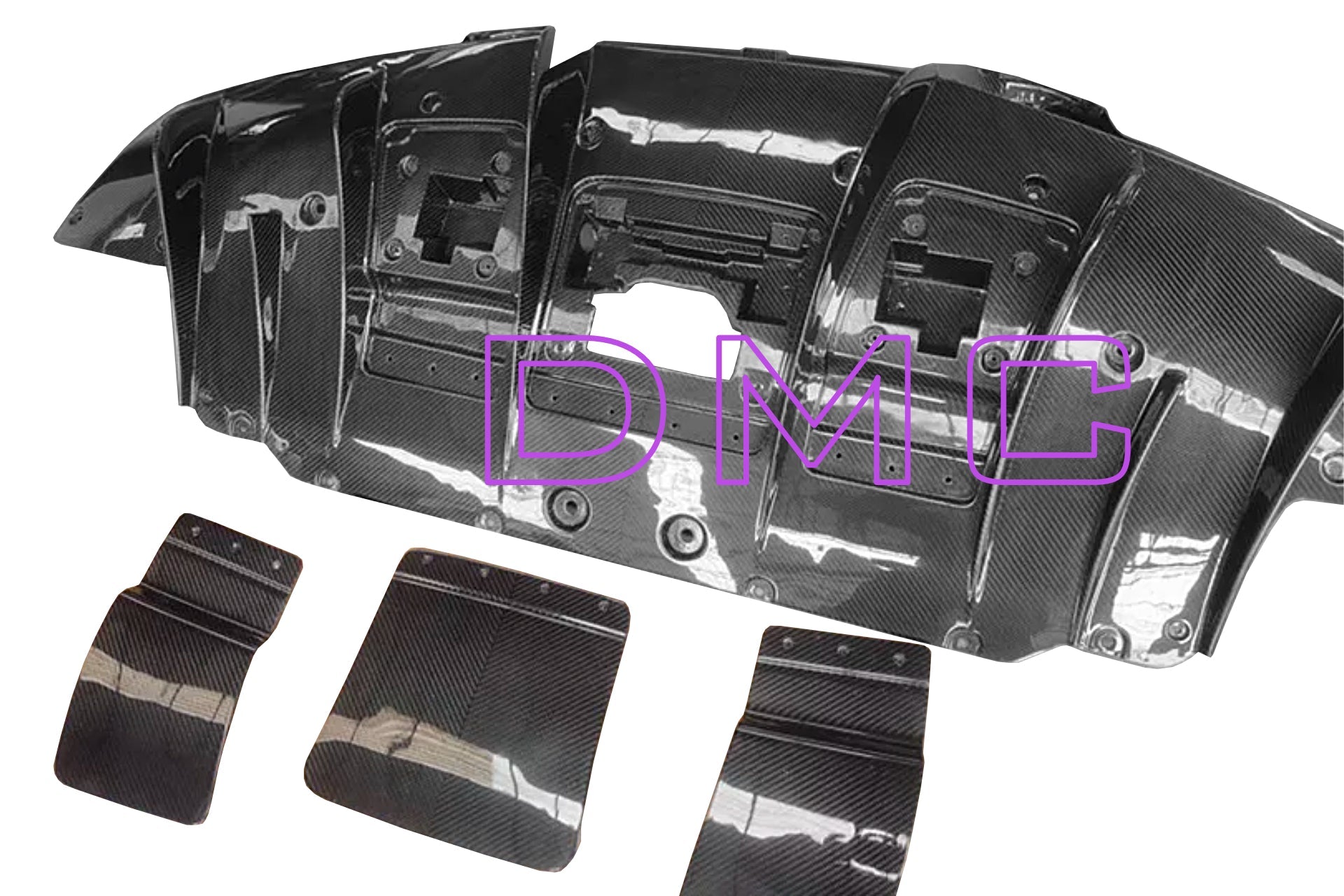 Diffuseur arrière en fibre de carbone « Challenge » de DMC pour Ferrari F8 Tributo Coupé et Spider - KDMPARTS EUROPE TUNING STORE