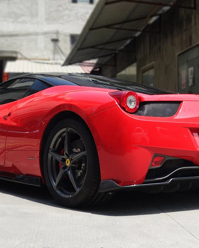Diffuseur arrière pour Ferrari F458 Coupe Italia et Spider AV 2010 - 2014 en fibre de Carbone - KDMPARTS EUROPE TUNING STORE