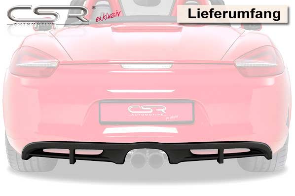 Diffuseur arrière pour Porsche Boxster 981 Cayman 981C - KDMPARTS EUROPE TUNING STORE