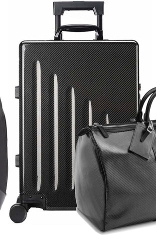 Ensemble de bagages en fibre de carbone DMC : sac de voyage, valise et sac à dos Pour ( Aston martin - Ferrari - Lamborghini - McLaren - Porsche - Rolls royce ) - KDMPARTS EUROPE TUNING STORE