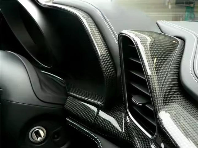 Entourage du compteur du tableau de bord pour Ferrari F458 Italia Coupe / Spider Spéciale en fibre de Carbone haute brillance - KDMPARTS EUROPE TUNING STORE