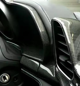 Entourage du compteur du tableau de bord pour Ferrari F458 Italia Coupe / Spider Spéciale en fibre de Carbone haute brillance - KDMPARTS EUROPE TUNING STORE