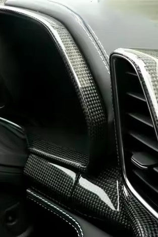 Entourage du compteur du tableau de bord pour Ferrari F458 Italia Coupe / Spider Spéciale en fibre de Carbone haute brillance - KDMPARTS EUROPE TUNING STORE