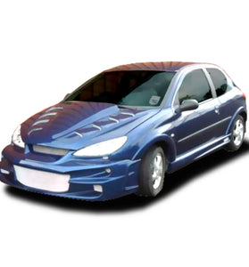 Extensions d'Ailes avant et arrière pour Peugeot 206 (98 - 08) – look BadBoy - KDMPARTS EUROPE TUNING STORE